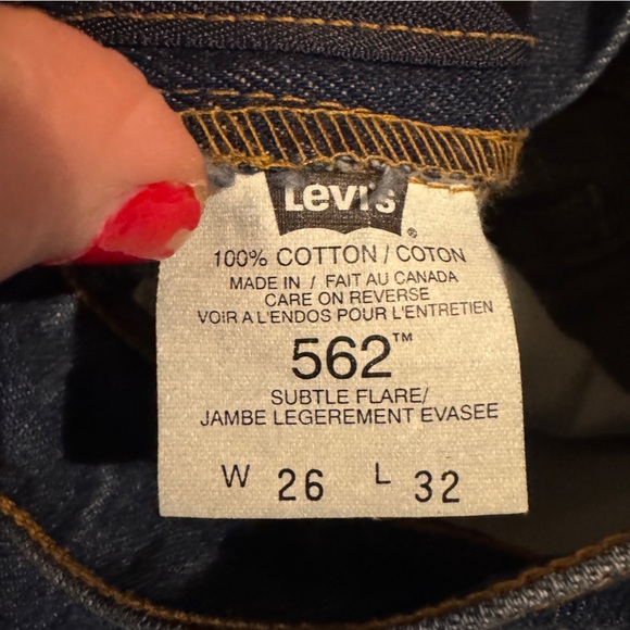 NWT Vintage Levi's 562 DEADSTOCK Blue Jeans - W26 L32 - Picture 11 of 16